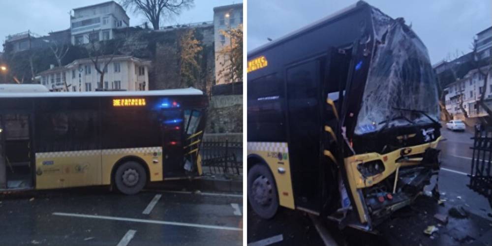 Fatih’te İETT otobüsleri çarpıştı: Dört yolcu yaralandı
